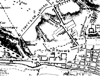 Scan of map detail drawn by William Duncan, 1821. AD2