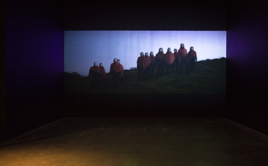 Clodagh Emoe, Parados, 2009, exhibition view of film