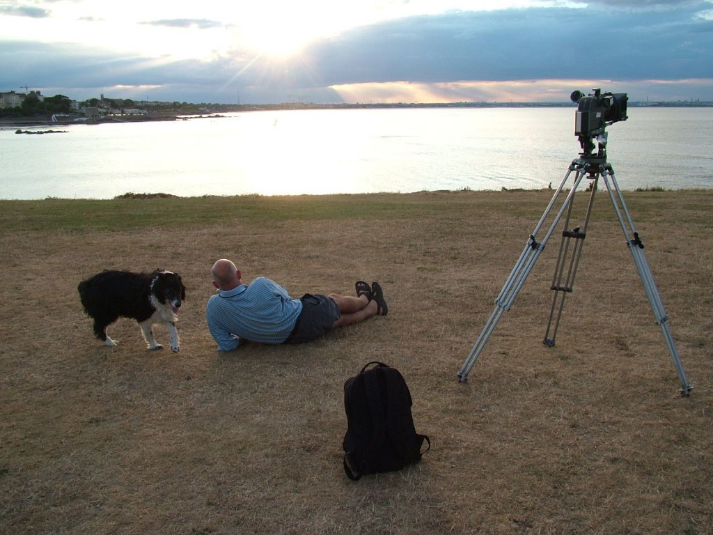 Aleana Egan: Man with a Movie Camera, photograph, 2006; Image courtesy Aleana Egan.