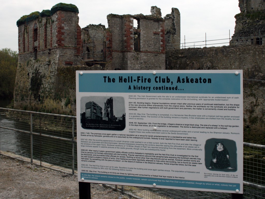 Stephen Brandes,back yard of Askeaton civic trust (2012) image courtesy of Askeaton Contemporary Arts.