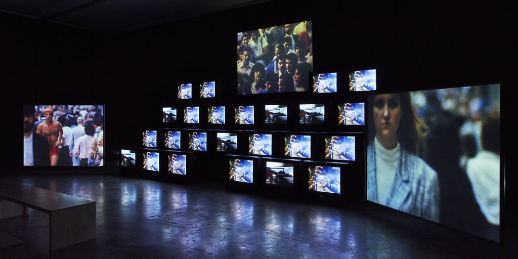 Gretchen Bender, Total Recall, 1987, courtesy the Estate of Gretchen Bender. Installation view Project Arts Centre, 2015 (17)